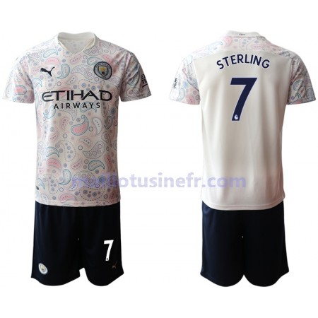 Maillot de Foot Manchester City Raheem Sterling 7 Troisième 2020-21 - Enfant